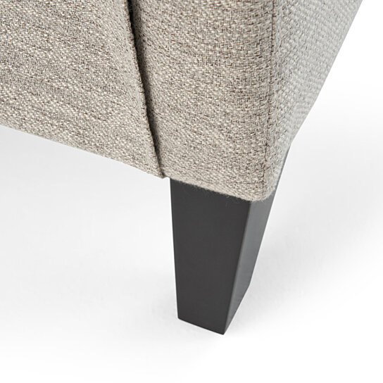 Alexis Contemporary Fabric Push Back Recliner - Image 3